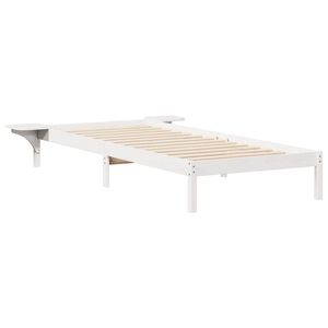 vidaXL Cama com Mesas Laterais Branco 100 x 220 cm