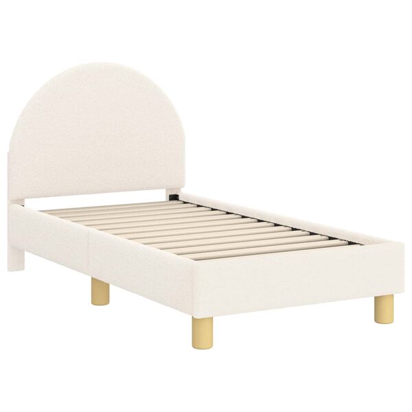 vidaXL Estrutura de Cama para Crian&ccedil;a com Cabeceira Creme 70 x 140 cm