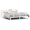 vidaXL Estrutura de cama c/ cabeceira sem colch&atilde;o 180x200 cm branco
