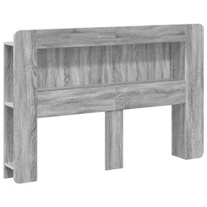 vidaXL Cabeceira com Arm&aacute;rio Sonoma Cinzento Madeira engenheirada