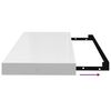 vidaXL Prateleira de parede suspensa 60x23,5x3,8 cm MDF branco