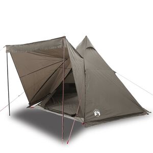 vidaXL Tenda familiar tipi para 6 pessoas imperme&aacute;vel castanho