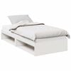 vidaXL Sofá-cama com colchão 90x200 cm madeira de pinho maciça branco