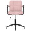 vidaXL Cadeiras de jantar girat&oacute;rias 2 pcs veludo rosa