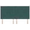 vidaXL Cabeceira com cabeceira Verde Escuro 180 cm Couro Sint&eacute;tico