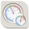 vidaXL Higr&ocirc;metro Termo Branco 7,5 x 7,5 x 1,2 cm ABS