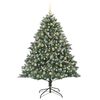 vidaXL &Aacute;rvore de Natal Artificial Verde 180 cm PVC, Pl&aacute;stico e A&ccedil;o