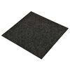 vidaXL Tapete 20 pcs Preto 50 x 50 cm Betume