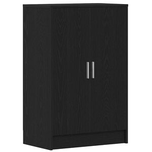 vidaXL Sapateira 60x35x92 cm derivados de madeira carvalho preto