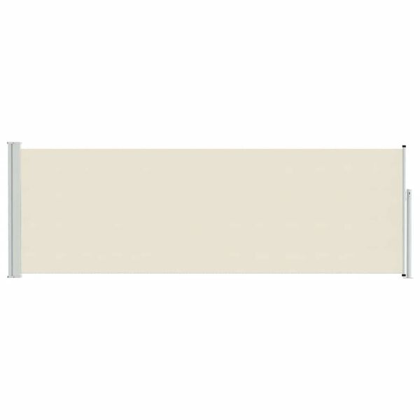 vidaXL Toldo lateral retr&aacute;til para p&aacute;tio 100x300 cm creme