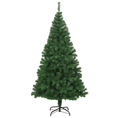 vidaXL Árvore de Natal artificial com ramos grossos 240 cm PVC verde