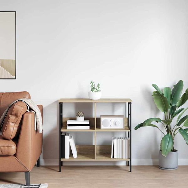 vidaXL Estante Carvalho Sonoma 82 x 32 x 79 cm Madeira processada