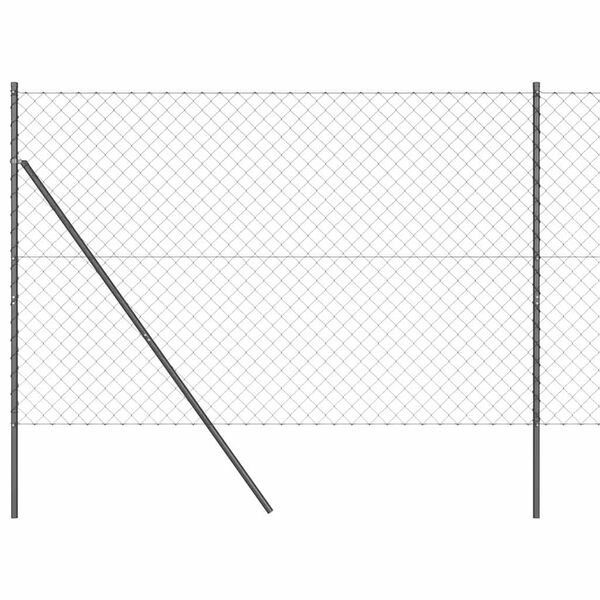 vidaXL Poste de Cerca Cinzeto 25 x 1,6 m (malha de 60 x 60 mm)