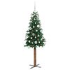vidaXL &Aacute;rvore de Natal Slim com 150 LEDs com suporte Verde 150 cm