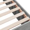 vidaXL Estrutura de cama 150x200 cm derivados de madeira cinza cimento