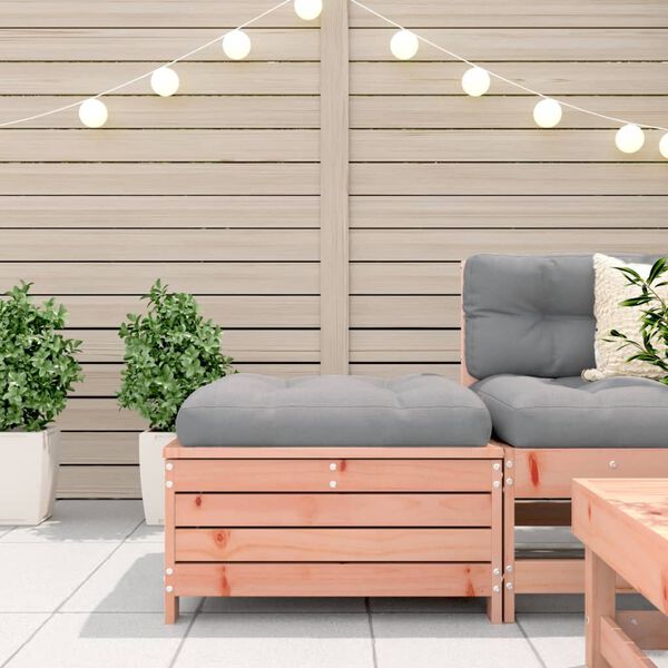 vidaXL Apoio pés para jardim 62x63,5x32 cm madeira de douglas maciça