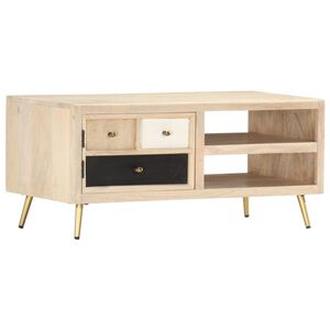 vidaXL Mesa de centro 90x45x40 cm madeira de mangueira maci&ccedil;a