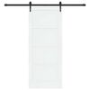 vidaXL Porta Deslizante ORKDAL Branco e Preto 83 x 202 cm