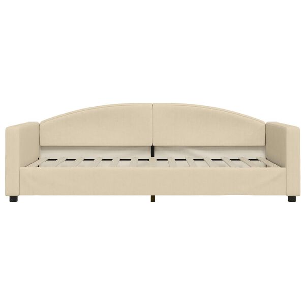 vidaXL Sof&aacute;-cama 90x200 cm tecido cor creme