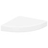 vidaXL Prateleiras de canto suspensas 2 pcs 25x25x3,8cm MDF branco