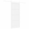 vidaXL Porta Deslizante Branco 83 x 202 cm Madeira de Pinheiro S&oacute;lida