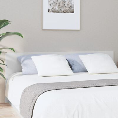 vidaXL Cabeceira de cama 200x1,5x80 cm derivados de madeira branco