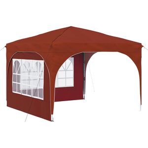 vidaXL Tenda de Festa Pop-up 290 x 290 x 245 cm Terracota