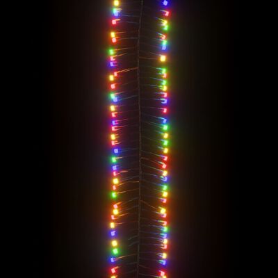 vidaXL Cordão de luzes agrupadas 2000 luzes LED 17 m PVC multicolorido