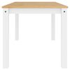 vidaXL Mesa de jantar Panama 160x80x75 cm pinho maci&ccedil;o branco