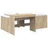 vidaXL Cama Alta para Crian&ccedil;as com Mesa Carvalho Sonoma 98.5 x 200 cm