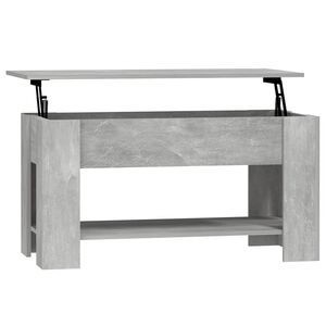 vidaXL Mesa de centro 101x49x52 cm madeira processada cinza cimento