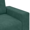 vidaXL Conjunto de Sof&aacute;s 3 pcs Verde Escuro 221 x 80 x 80 cm Veludo