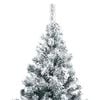 vidaXL &Aacute;rvore de Natal Artificial Branco 180 cm PVC, A&ccedil;o e Pl&aacute;stico