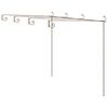 vidaXL P&eacute;rgola de jardim 4x3x2,5 m ferro castanho antigo