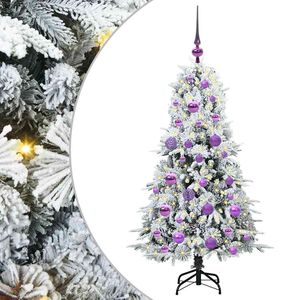 vidaXL &Aacute;rvore de Natal Articulada Artificial Branco 120 cm PE e PVC