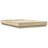 vidaXL Estrutura de cama 140x200 cm derivados madeira carvalho sonoma