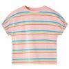 vidaXL T-shirt para crian&ccedil;a cor p&ecirc;ssego 128