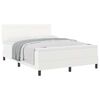 vidaXL Cama Box com colch&atilde;o Branco 160 x 200 cm Couro sint&eacute;tico