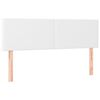 vidaXL Cabeceira de cama 2 pcs couro artificial 72x5x78/88 cm branco