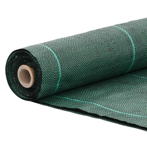 vidaXL Tela para ervas daninhas 0,5x5 m PP verde