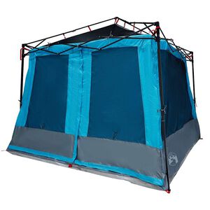 vidaXL Tenda interior 6 pessoa Azul tafet&aacute;