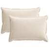 vidaXL Capa almofada 2 unid. HOUTEN Creme 30 x 50 cm Tecido Chenille