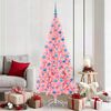 vidaXL &Aacute;rvore de Natal com 300 LEDs com suporte Rosa 180 cm PVC