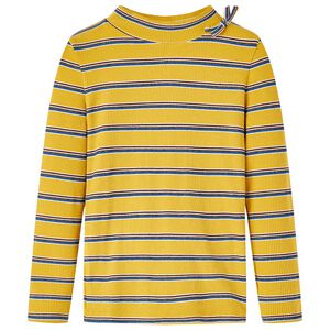 T-shirt de manga comprida para crian&ccedil;a cor ocre 140