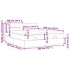 vidaXL Estrutura cama otomana com colch&otilde;es tecido cinzento 200x200cm