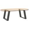 vidaXL P&eacute;s para mesa de centro em forma de U, 2 pe&ccedil;as, antracite, 60x (42-43) cm, a&ccedil;o
