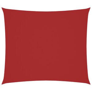 vidaXL Para-sol estilo vela tecido oxford retangular 2x2,5 m vermelho