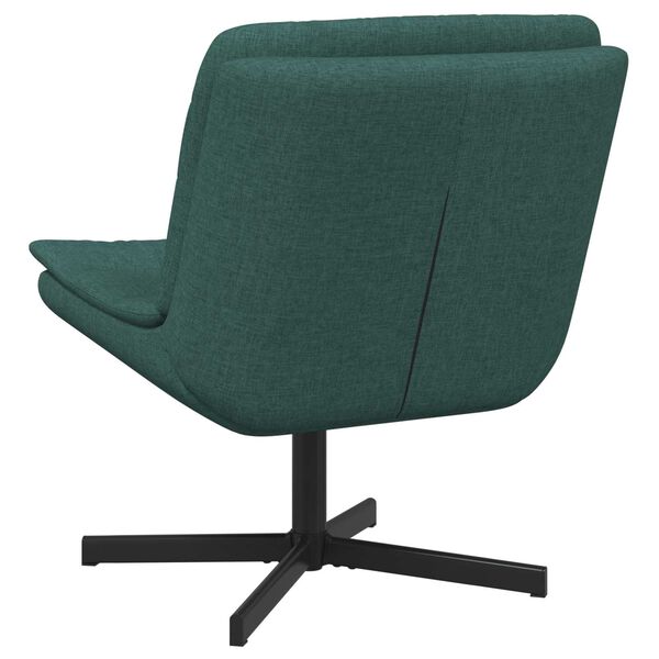 vidaXL Cadeira girat&oacute;ria Verde Escuro 63 x 75 x 76 cm tecido