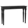 vidaXL Mesa consola 110x30x75 cm madeira de mogno maci&ccedil;a preto-claro