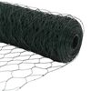 vidaXL Cerca Hexagonal Verde 1,4 x 100 m PVC
